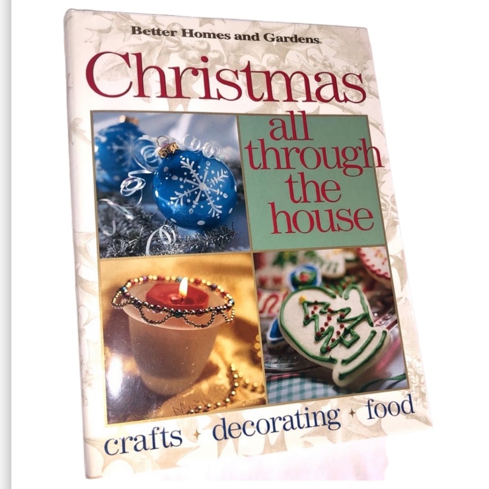 CHRISTMAS ALL THROUGH THE HOUSE HARDCOVER BOOK and COOKBOOK